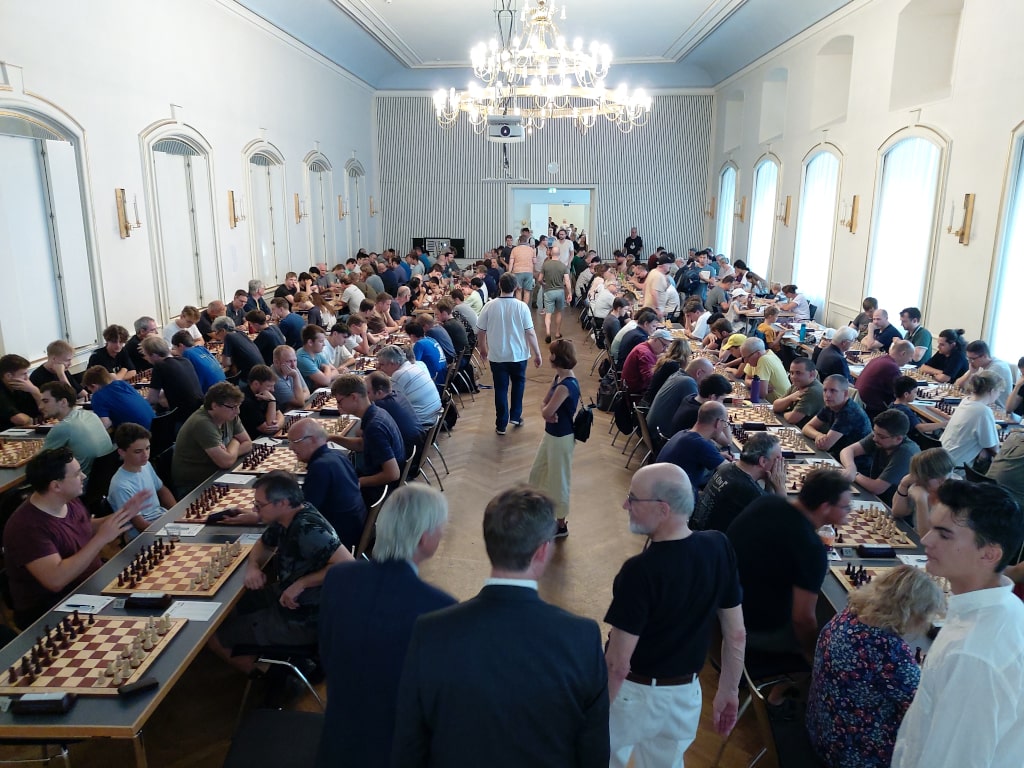 Im Spiegelsaal kurz vor Turnierstart